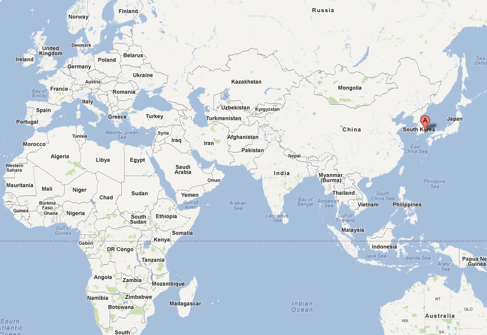 map of pusan world